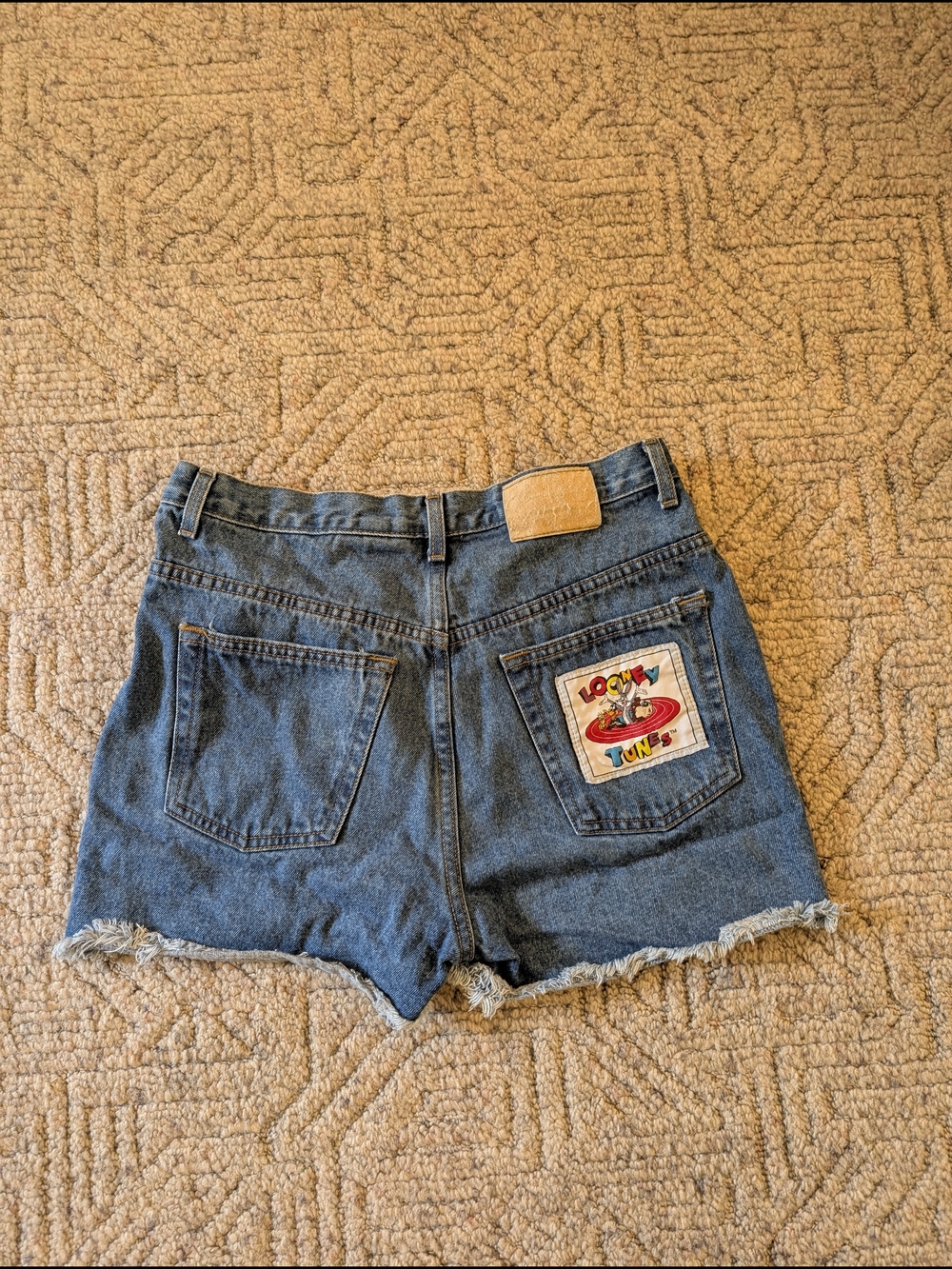 Warner Bros. Looney Tunes Blue Denim Cutoff Shorts
